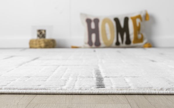 Seyran Vista 5118 Gri Salon Halısı Yolluk Yumuşak Tuşeli Modern Dokuma Makine Halısı