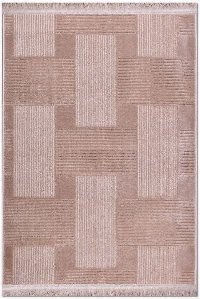 Crea Halı Leyla 9331BJK Vizon Dokuma Modern Halı Hav Toz Yapmaz Yolluk My Crea Home