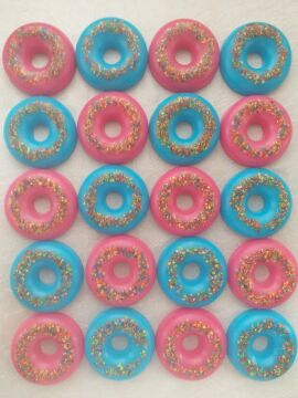YİRMİ ADET KUTULU BÜYÜK BOY DONUT ŞEKİLLİ HEDİYELİK SABUN SETİ