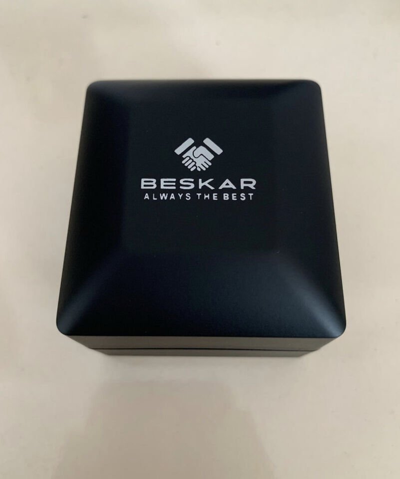 BESKAR 925 Ayar Gümüş Elmas Montür Laboratuvar Pırlantası 2.00 Karat Tektaş Yüzük