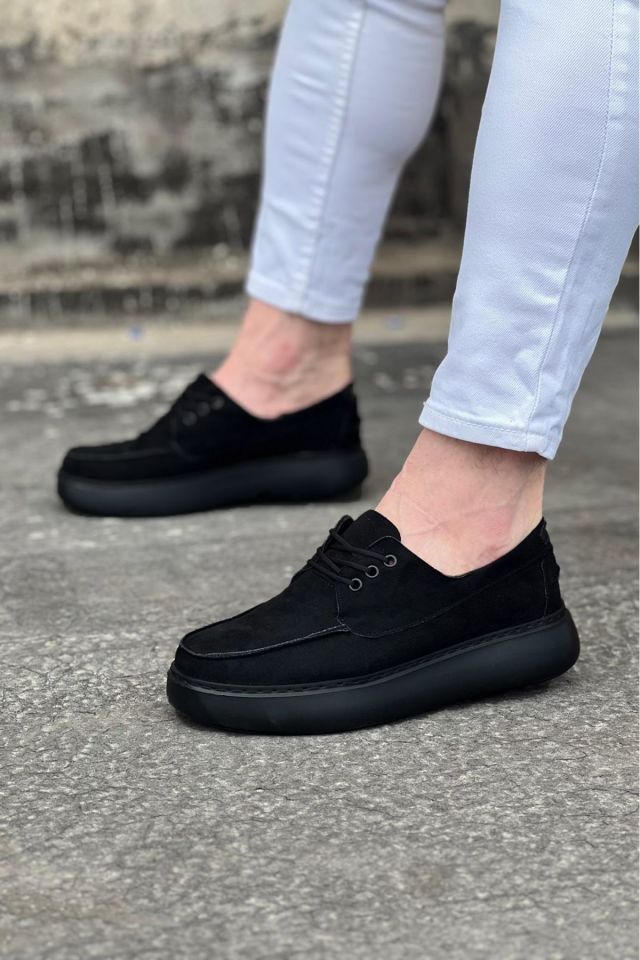 WG508 Kömür Süet Ortopedik Taban Erkek Casual Ayakkabı