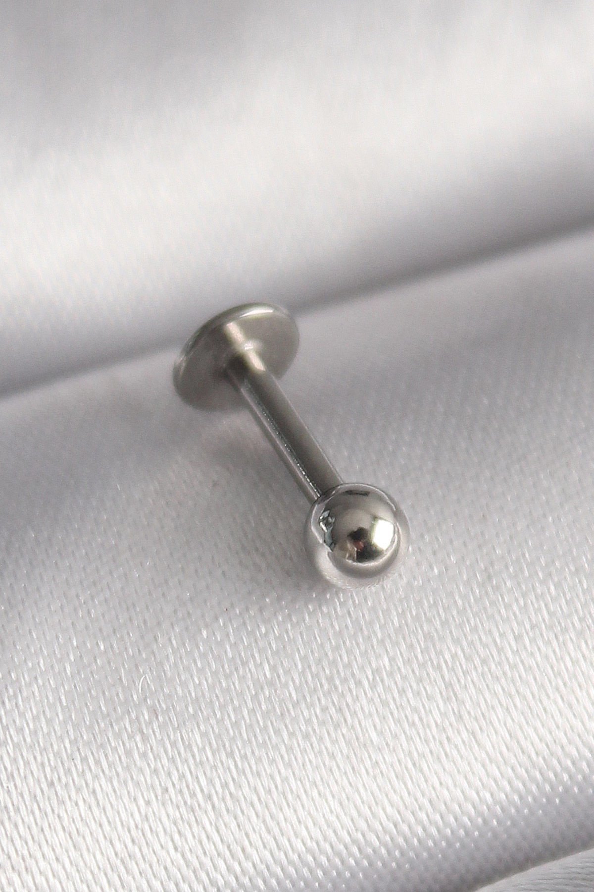 Gümüş Topçuk Piercing - 316L Çelik