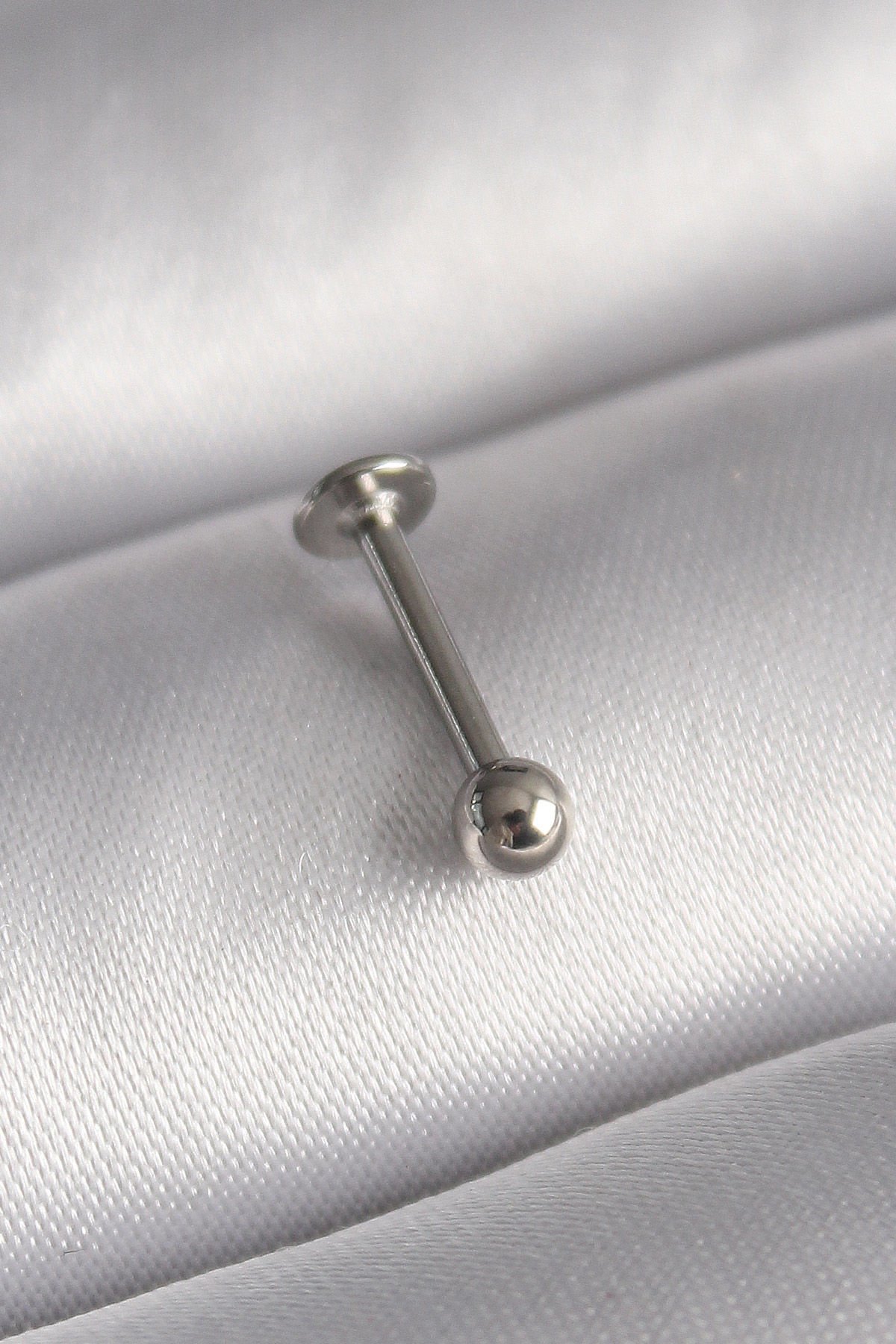 Gümüş Topçuk Model Piercing - 316L Çelik