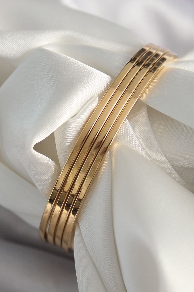 Gold Ajda  Kadın Bileklik - 316L Çelik