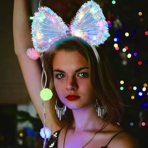 Fiyonk Gece Tacı Fiber Işıklı Ledli
