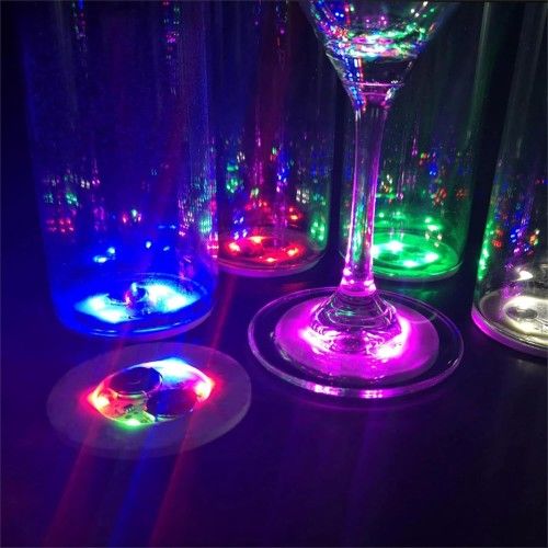 Işıklı Yapışkanlı Bardak Altı Aparatı Ledli 3 Modlu