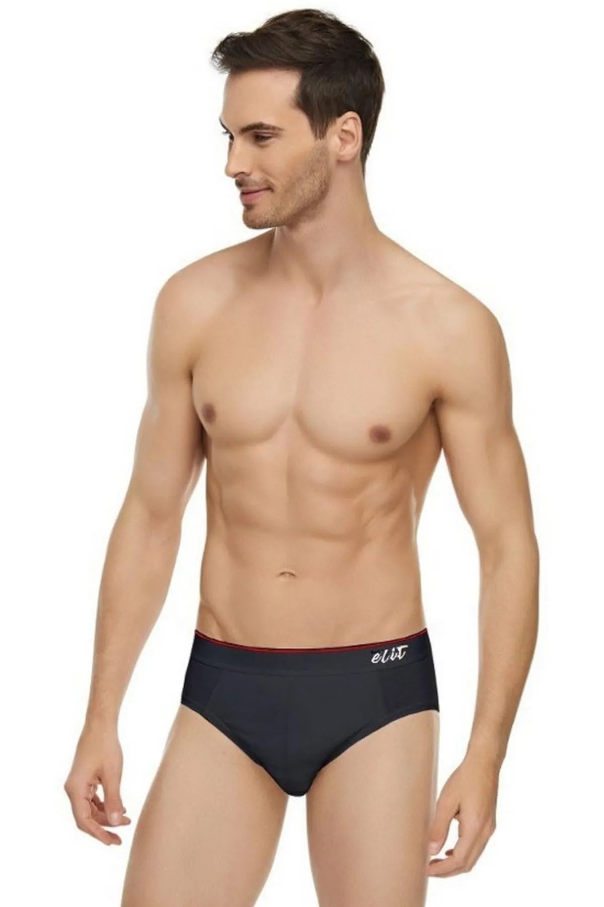 Tutku Elit Erkek Likralı Pamuklu Kemerli Spor Slip Külot - 3’lü Paket