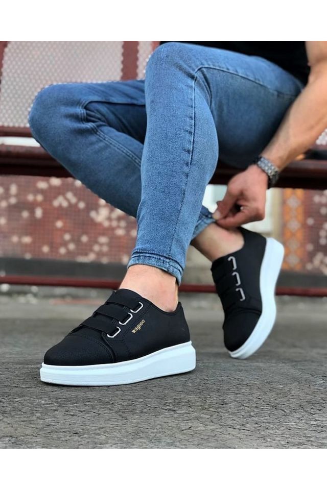 WG026 Siyah Casual Erkek Ayakkabı
