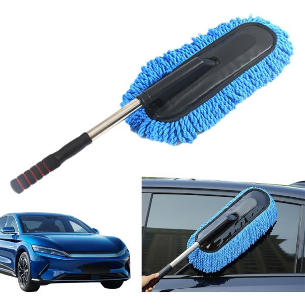 Teleskopik Mikrofiber Araç Yıkama Fırçası
