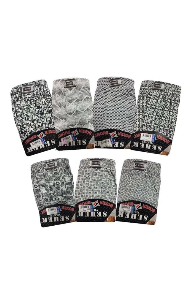 Seher Yıldızı Empirme Erkek Desenli Boxer 6'lı