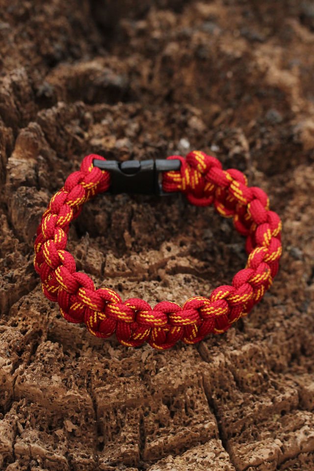 Sarı Kırmızı Paracord Bileklik