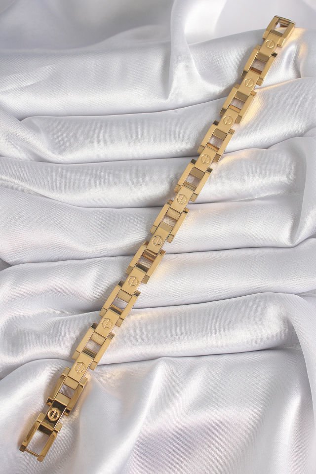 Gold Unisex Bileklik - 316L Çelik