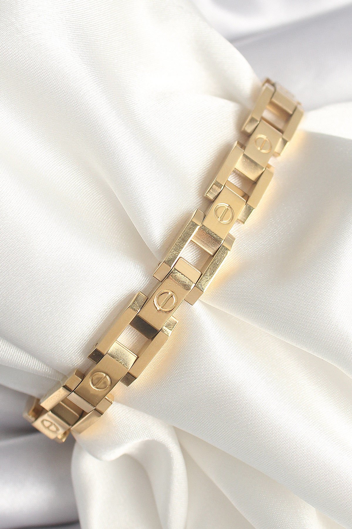 Gold Unisex Bileklik - 316L Çelik