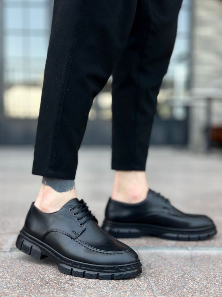 BA0237 Bağcıklı Klasik Yüksek Taban Casual Erkek Ayakkabı