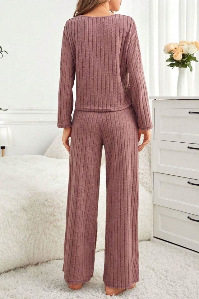 Bella Notte Gül Kurusu Pamuklu Pijama Takımı 7099
