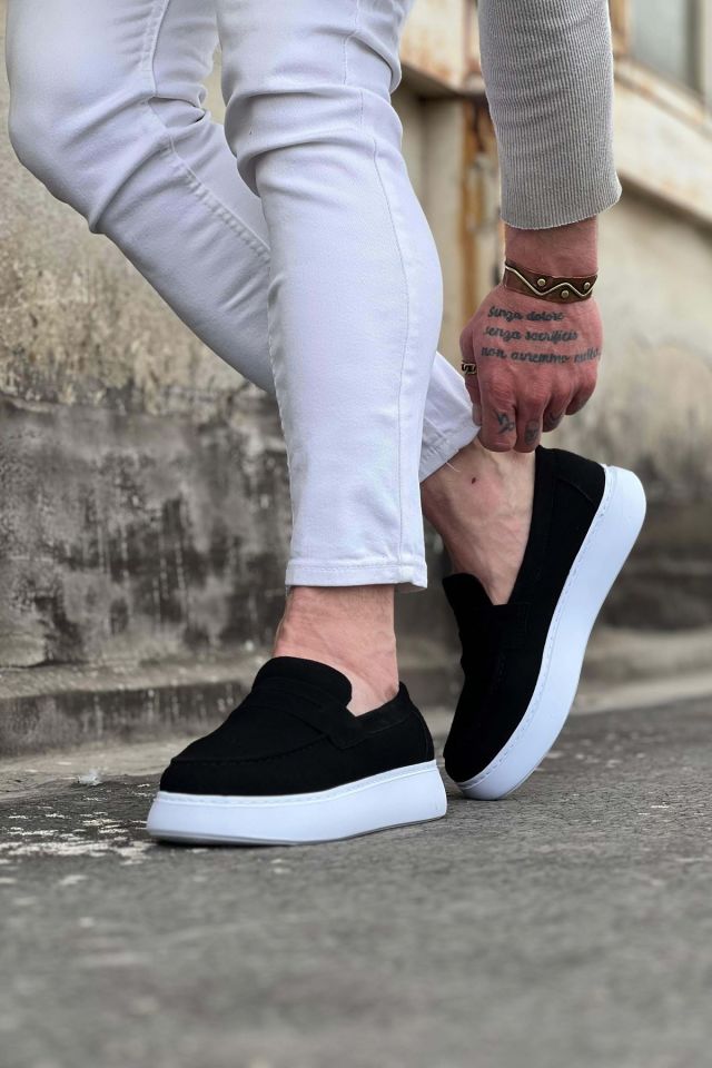 WG161 Siyah Süet Erkek Casual Ayakkabı
