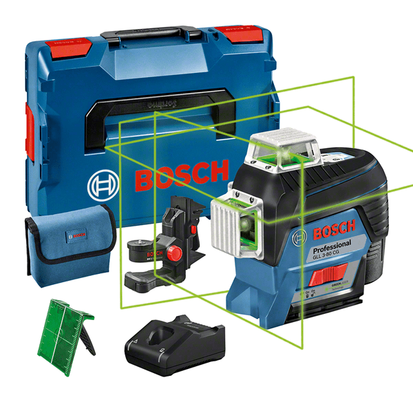 Bosch GLL 3-80 CG L-Boxx + BM 1 Çizgi Lazeri