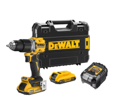 DEWALT 18V 2Ah XR ÇİFT AKÜLÜ DARBELİ MATKAP