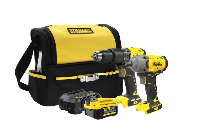 STANLEY 18V V20 Fırçasız Kombi & Darbeli Somun Sıkma - 1x4Ah Yumuşak Çantalı Kit