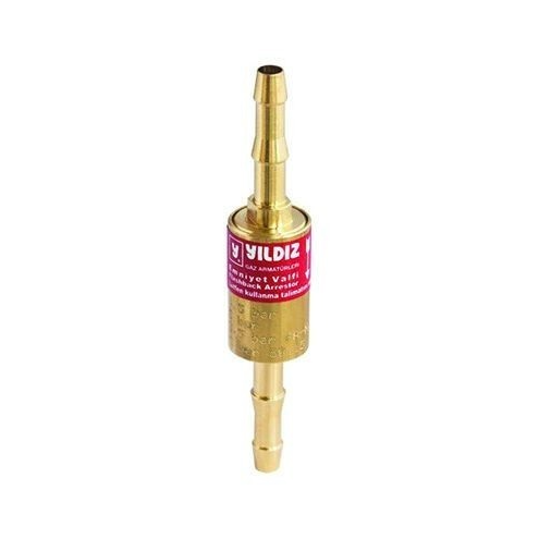 Yıldız 1018 Hortum Arası Alev Emniyet Valfi Yanıcı Gaz
