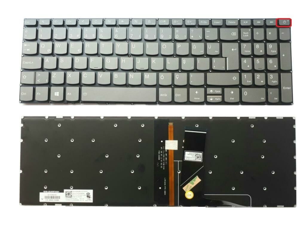 Lenovo IdeaPad L340-15IWL Notebook Klavye - Tuş Takımı / TR - Backlit