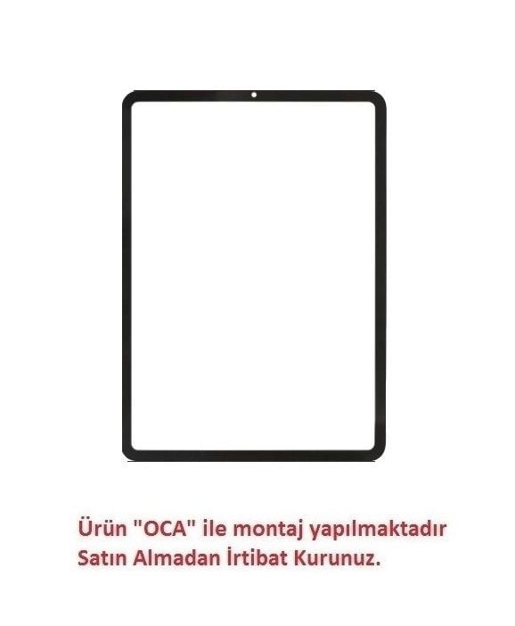 Apple İpad Pro 11 4.Nesil A2762 Siyah Ön Cam Lens