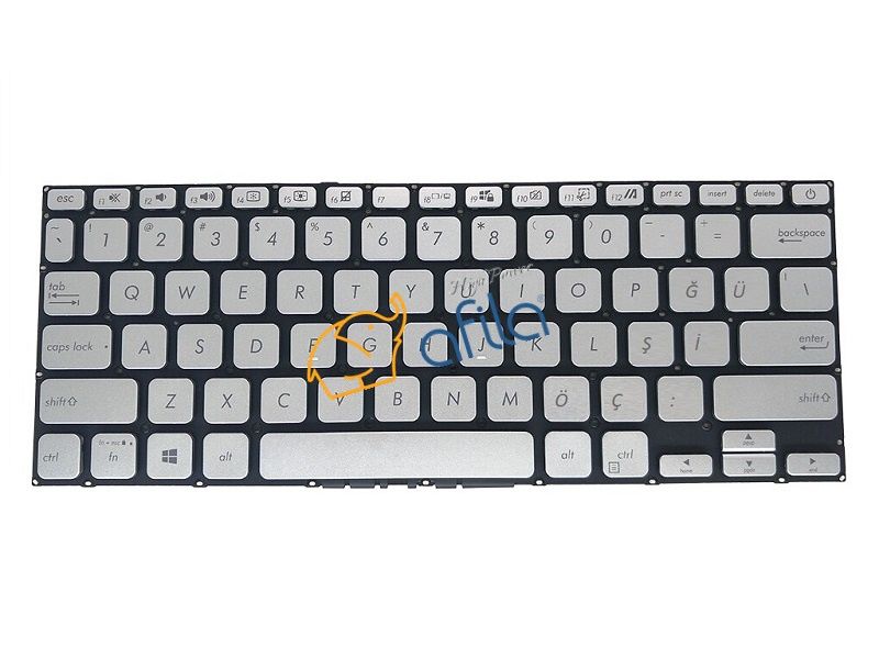 Asus VivoBook 14 X415FA-EK06630 Notebook Klavyesi (Gri TR)