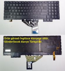 HP Omen 15-CE008ns, 15-CE008nw, 15-CE008TX Klavye (RGB)