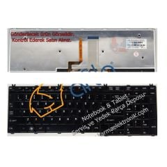 Toshiba Tecra A11-1FQ, A11-1G1 Işıklı Siyah Klavye