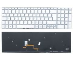 Sony Vaio SVF15, SVF152, Notebook Klavyesi -   Gri TR / ışıklı