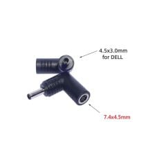 Dell 7.4*5.0mm to 4.5*3.0mm Dc to Dc Connector (Adaptör Kablo ucu Çevirici) - 150w ve üzeri için uyumludur