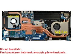 Monster Abra A7 V12.5.2 Notebook Cpu Fanı Ver.1 (Sağ Fan)