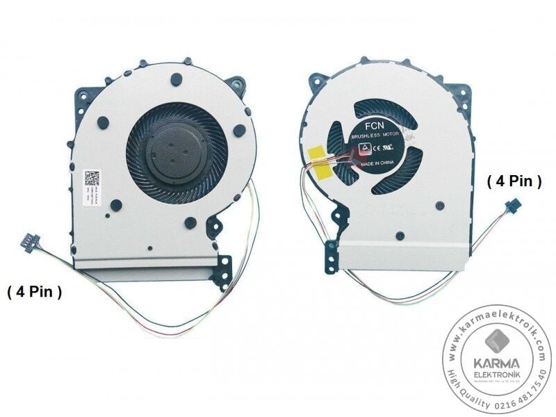 Asus Vivobook A407, A407U, A407, X407, X407M, X407U, X407UA, 407MA, Y4000U Serisi Notebook Cpu Fanı