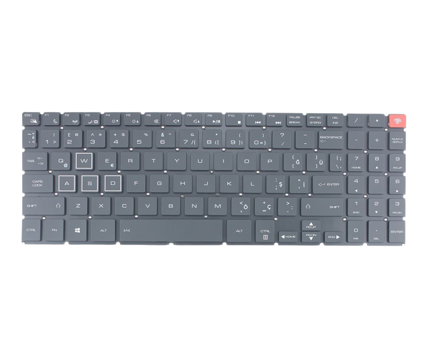 Casper Excalibur G900.1160-BV60X-B Notebook Klavyesi Siyah TR (RGB)