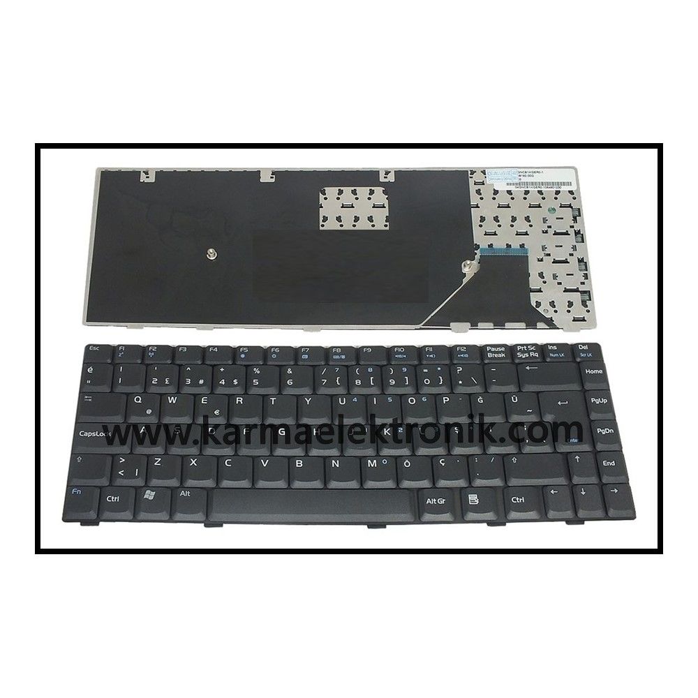 Asus 9J.N8182.001 A8E A8F A8FM Notebook Klavye - Siyah - TR