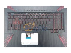 Asus FX504G-78050 Notebook Klavyesi - Siyah - TR - Işıklı - Üst Kasa