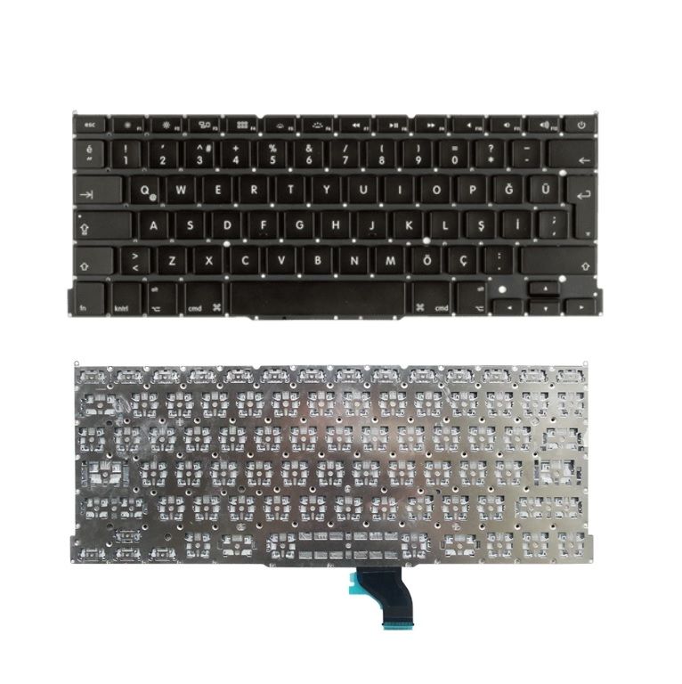 Apple Macbook Pro 13 A1502 2015 Klavyesi - Siyah - TR / B.Enter