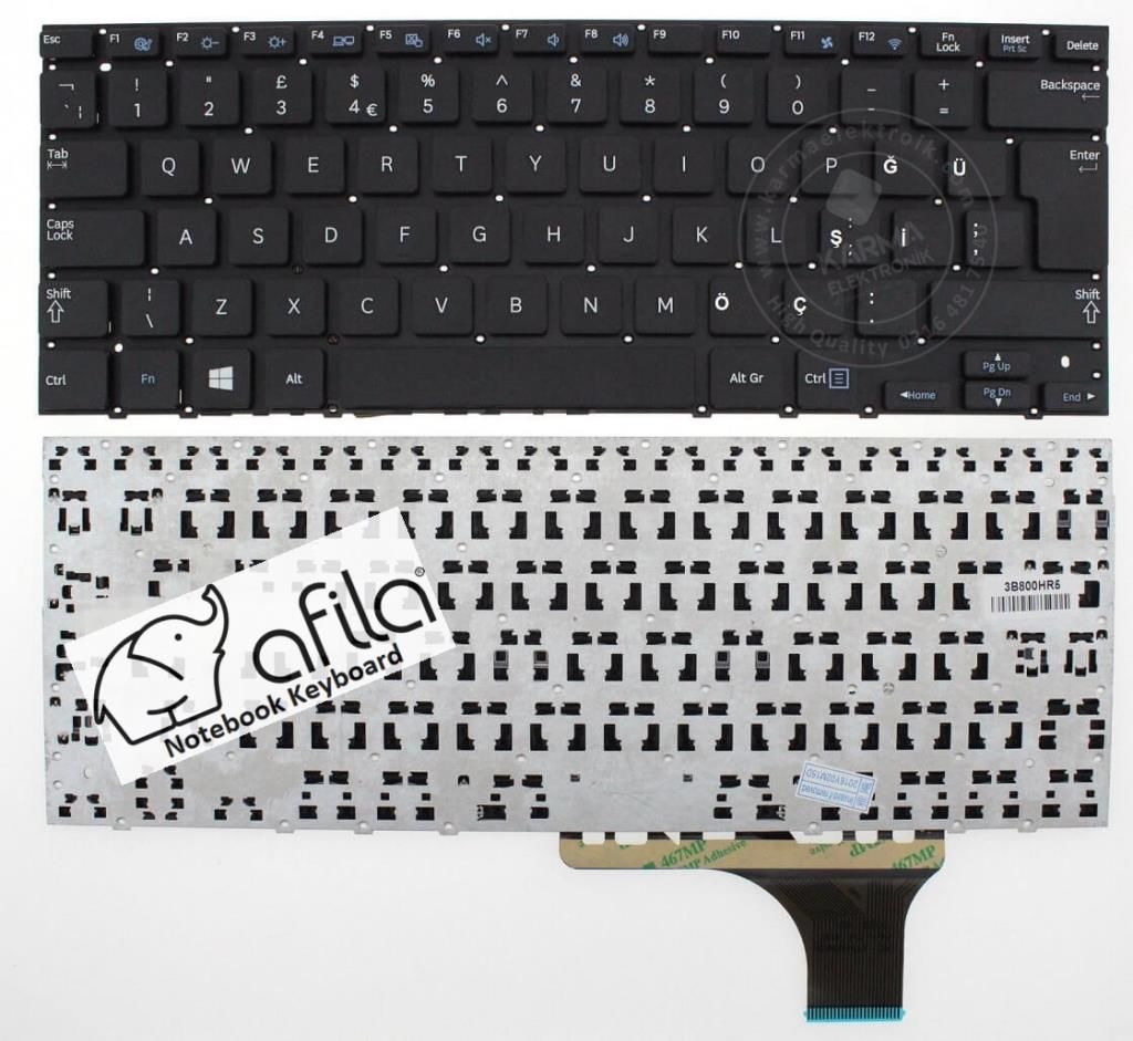 Samsung V133660AS1 Notebook Klavyesi - Siyah - TR