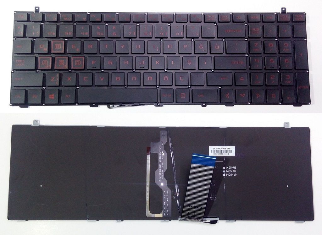 Monster Abra A5 V8.1.2 Klavye Siyah / Kırmızı TR ışıklı