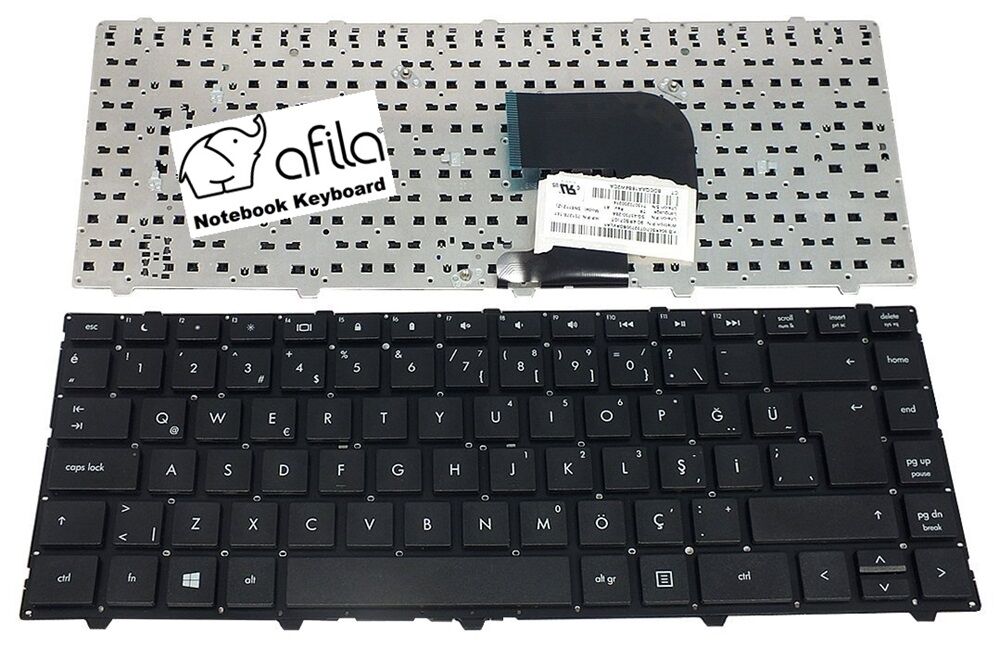 Hp Probook 4340s, 4341s, 4345s, 4345s, 4346s Notebook Klavyesi (Siyah TR)