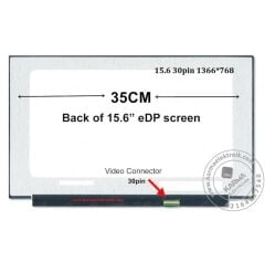 Hp 15s-FQ2027NT 2N2M8EA Lcd Ekran, Panel HD 1366*768P / Non-Touch