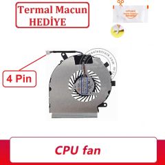 MSI GE72 Apache Pro 6QD-687XTR, 6QD-801XTR Notebook CPU-İşlemci Fanı - Ver.2 (4 Pin)