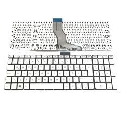 Hp 15-AB, 15-AK Serisi Notebook Klavyesi (Beyaz TR) - Büyük Enter Oval Köşeler