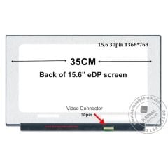 Hp 15s-FQ2047NT 2N2W7EA uyumlu Lcd Ekran, Panel HD 1366*768P / Non-Touch