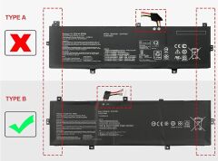 Asus C31N1620 Notebook Bataryası - Pili / RETRO - Ver.1