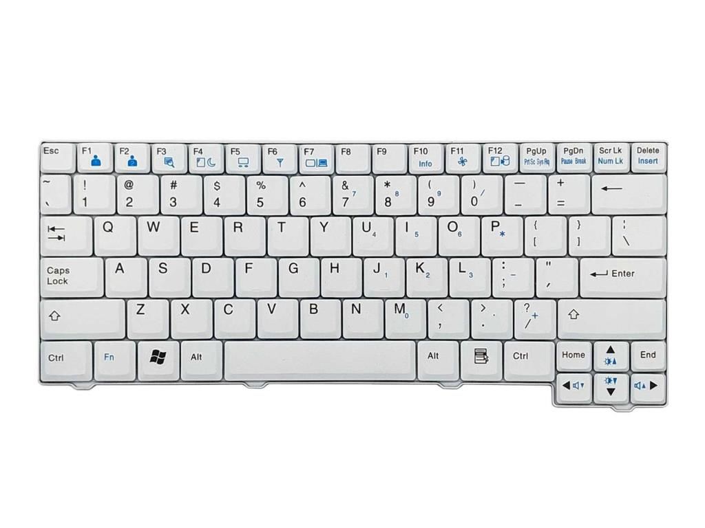 Lg X110 - X130  Uyumlu Notebook Klavyesi - Beyaz - TR