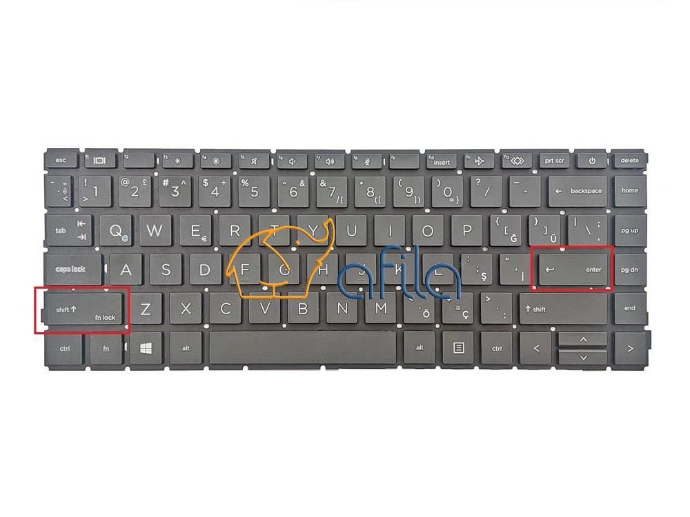 Hp EliteBook 645 G9 Notebook Klavyesi, Laptop Tuş Takımı (Siyah TR) - Küçük ENTER