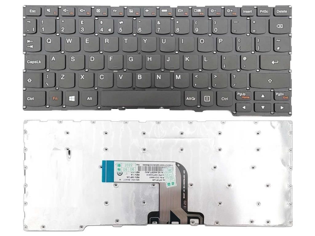 Lenovo ideaPad A10 80CQ, Lenovo Yoga 2 11 Notebook Klavyesi - Siyah - TR MP-12U1