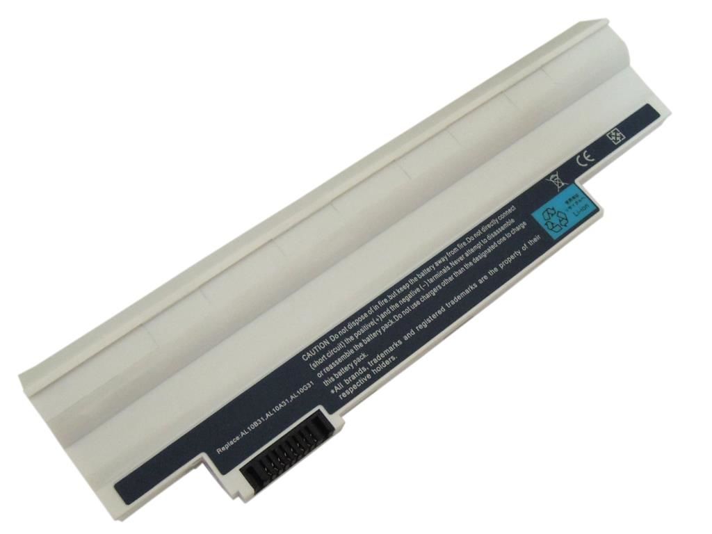 Acer D260-2203, D260-2207, D260-2344 Notebook Bataryası - Pili (Beyaz)