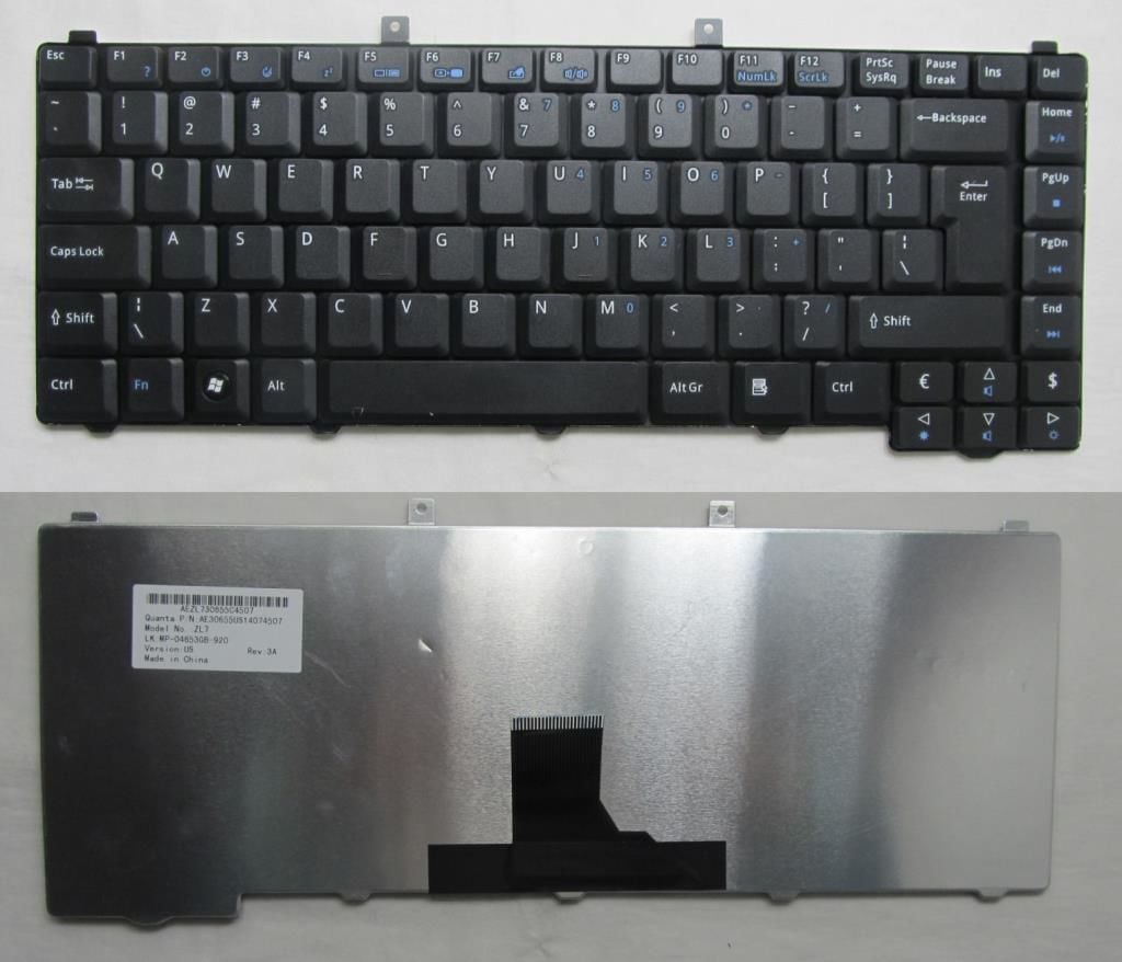 Acer 3003WLCi, 3005 ZL5 Notebook Klavyesi - Siyah - TR